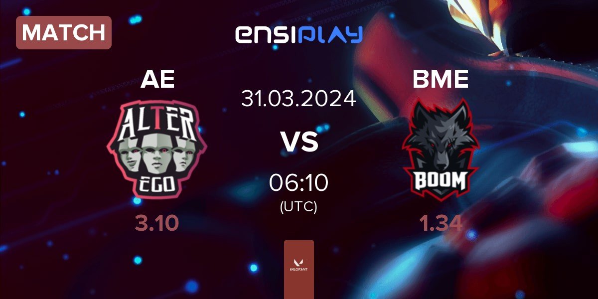 Match Alter Ego AE vs BOOM Esports BME | 31.03