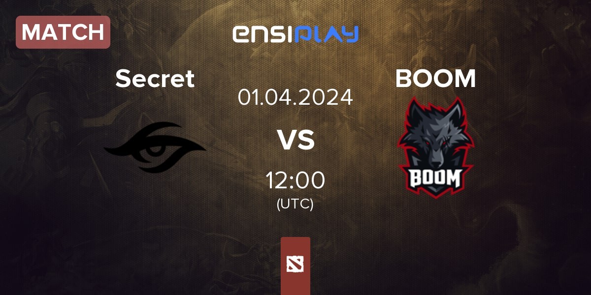 Match Team Secret Secret vs BOOM Esports BOOM | 01.04