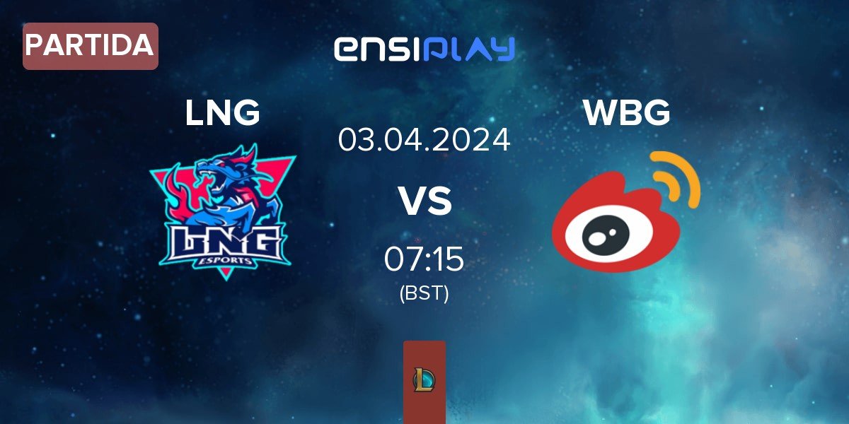 Partida LNG Esports LNG vs Weibo Gaming WBG | 03.04