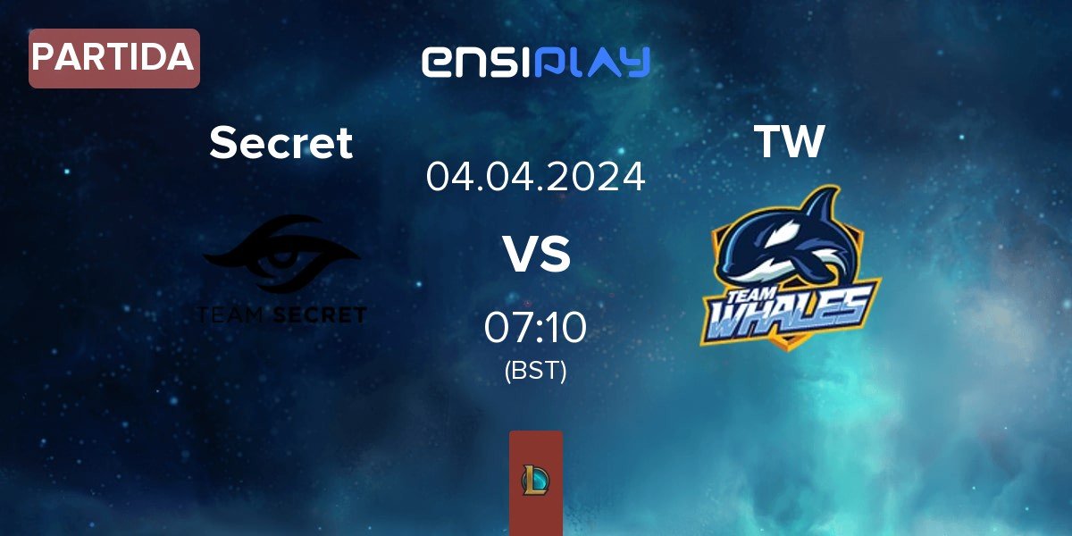 Partida Team Secret Secret vs Team Whales TW | 04.04
