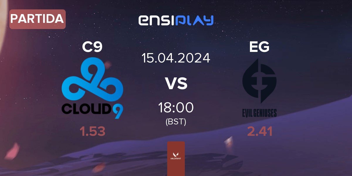 Partida Cloud9 C9 vs Evil Geniuses EG | 15.04