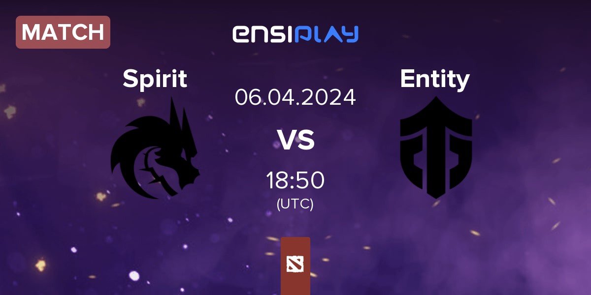 Match Team Spirit Spirit vs Entity | 06.04