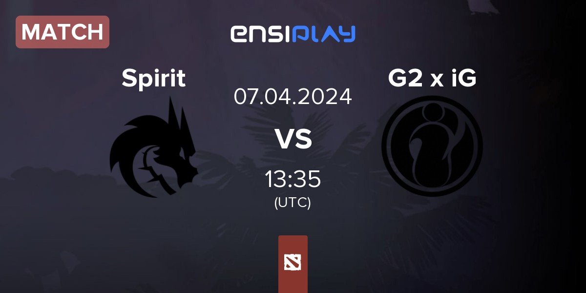 Match Team Spirit Spirit vs G2 x iG | 07.04