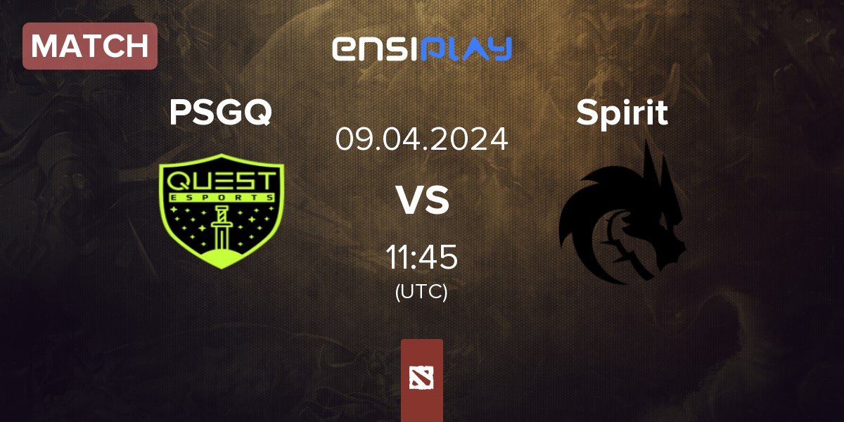 Match PSG.Quest PSGQ vs Team Spirit Spirit | 09.04