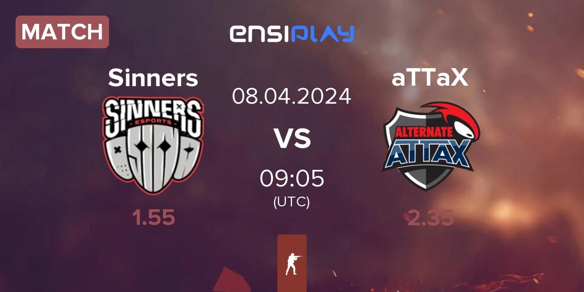 Match Sinners Esports Sinners vs ALTERNATE aTTaX aTTaX | 08.04
