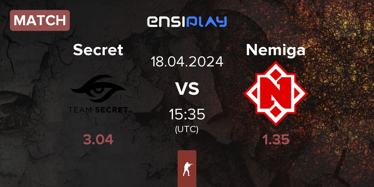 Match Team Secret Secret vs Nemiga Gaming Nemiga | 18.04