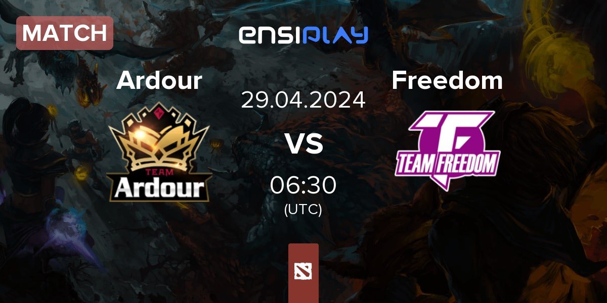 Match Ardour vs Team Freedom Freedom | 29.04