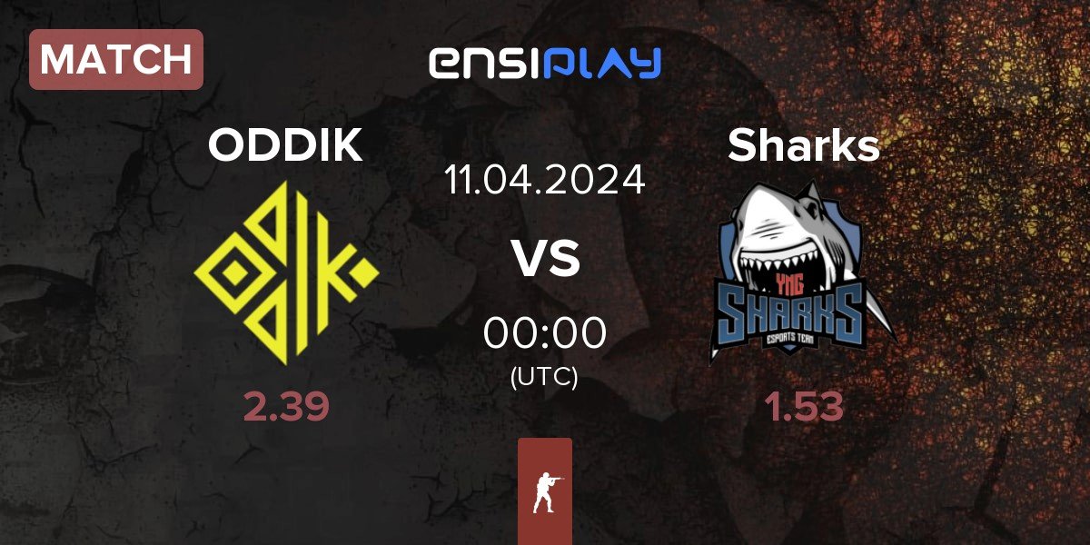 Match ODDIK vs Sharks Esports Sharks | 10.04