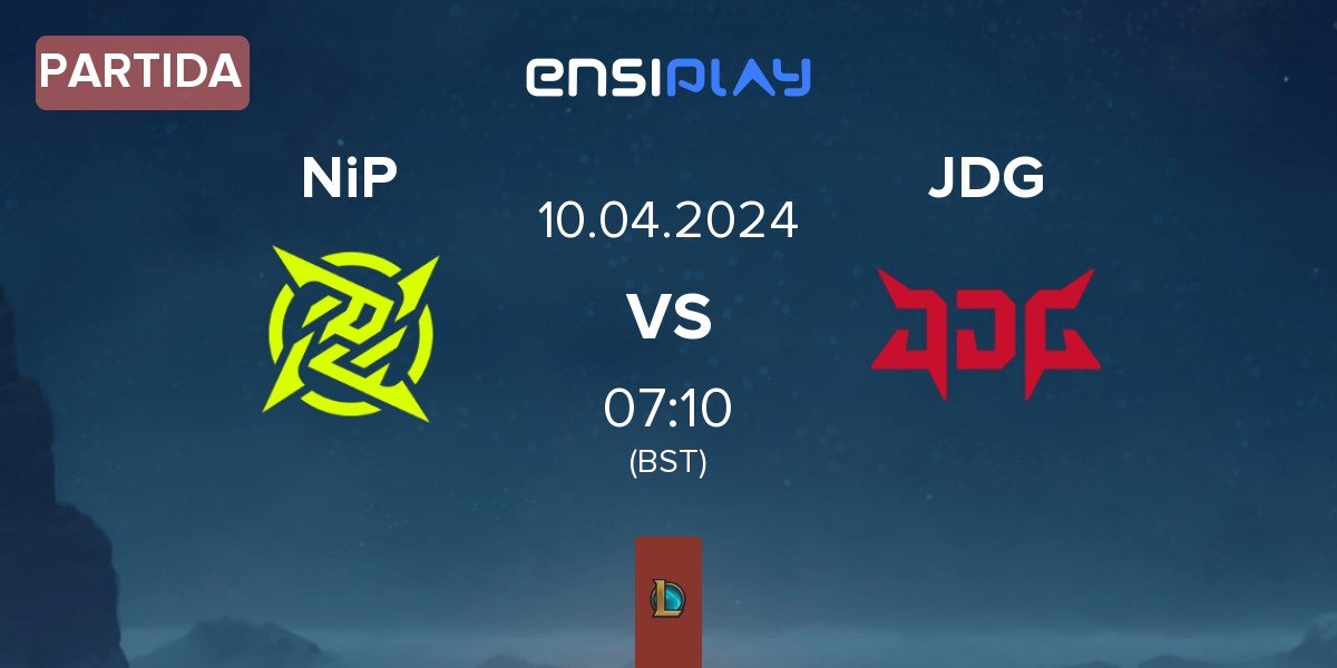 Partida Ninjas In Pyjamas NiP vs JD Gaming JDG | 10.04