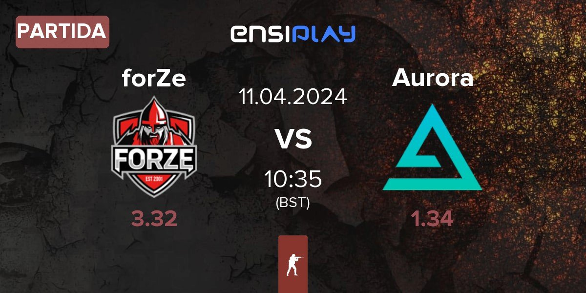 Partida FORZE Esports forZe vs Aurora Gaming Aurora | 11.04