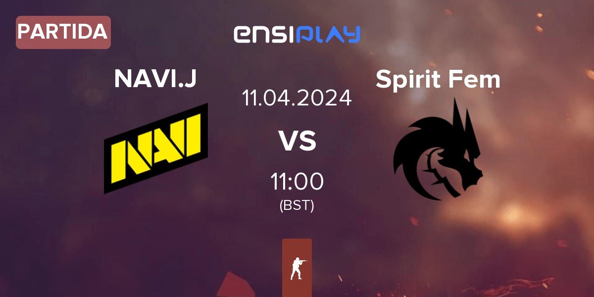 Partida NAVI Javelins NAVI.J vs Team Spirit Female Spirit Fem | 11.04