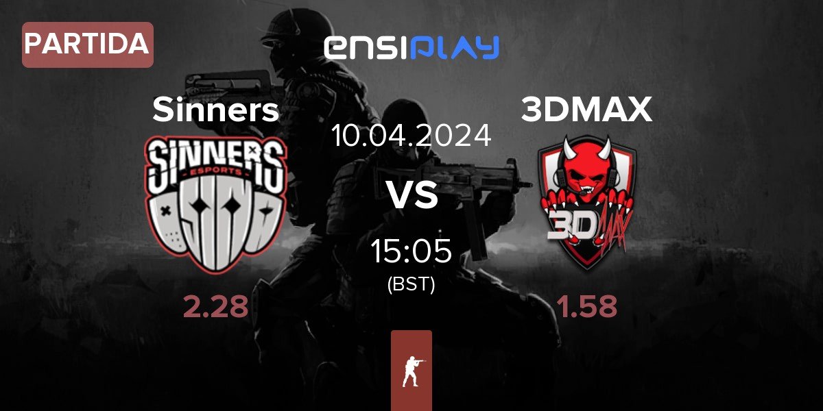 Partida Sinners Esports Sinners vs 3DMAX | 10.04