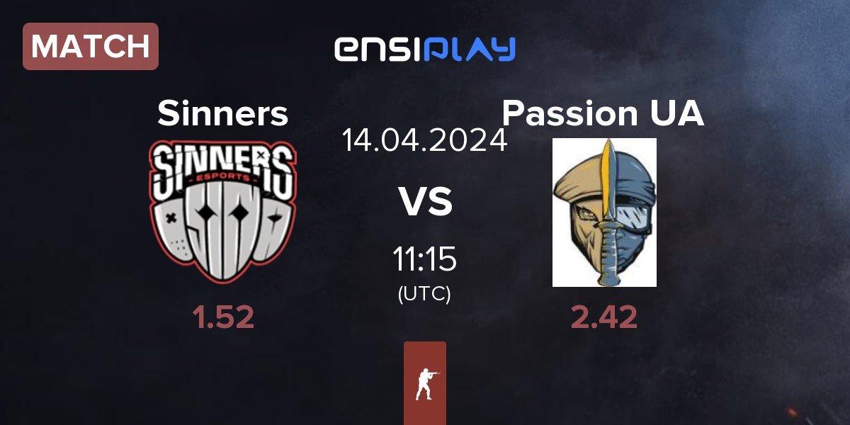 Match Sinners Esports Sinners vs Passion UA | 14.04