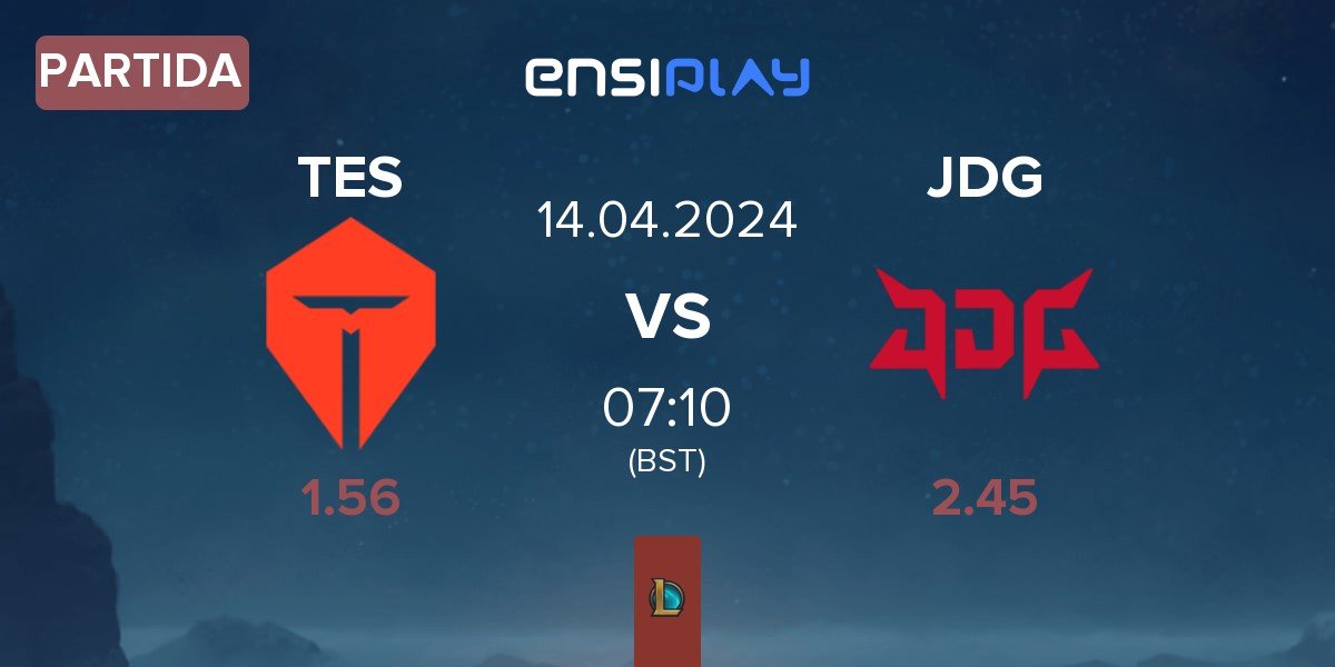 Partida TOP Esports TES vs JD Gaming JDG | 14.04