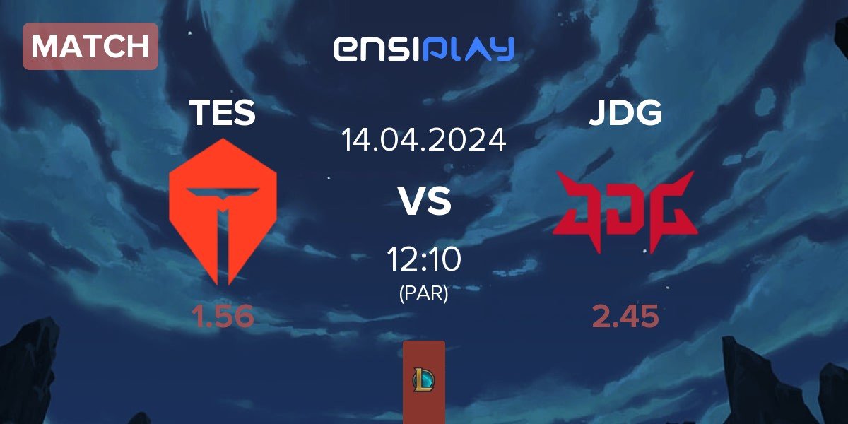 Match TOP Esports TES vs JD Gaming JDG | 14.04