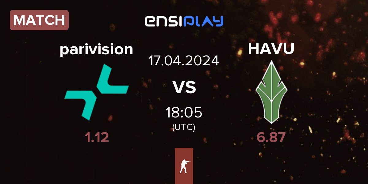 Match PARIVISION parivision vs HAVU Gaming HAVU | 17.04