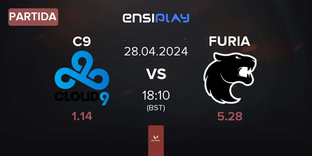Partida Cloud9 C9 vs FURIA Esports FURIA | 28.04