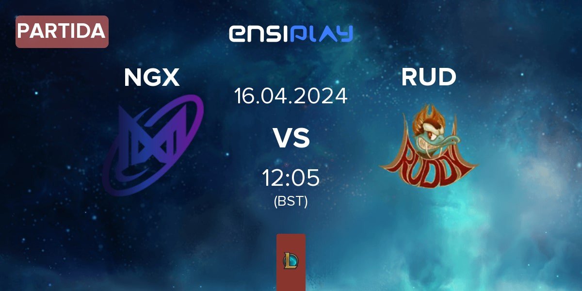 Partida Nigma Galaxy NGX vs Ruddy Esports RUD | 16.04