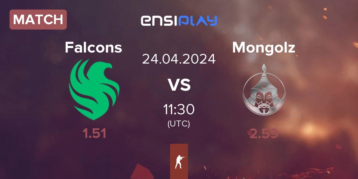 Match Team Falcons Falcons vs The Mongolz Mongolz | 24.04