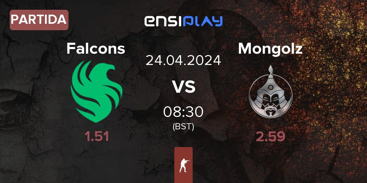 Partida Team Falcons Falcons vs The Mongolz Mongolz | 24.04