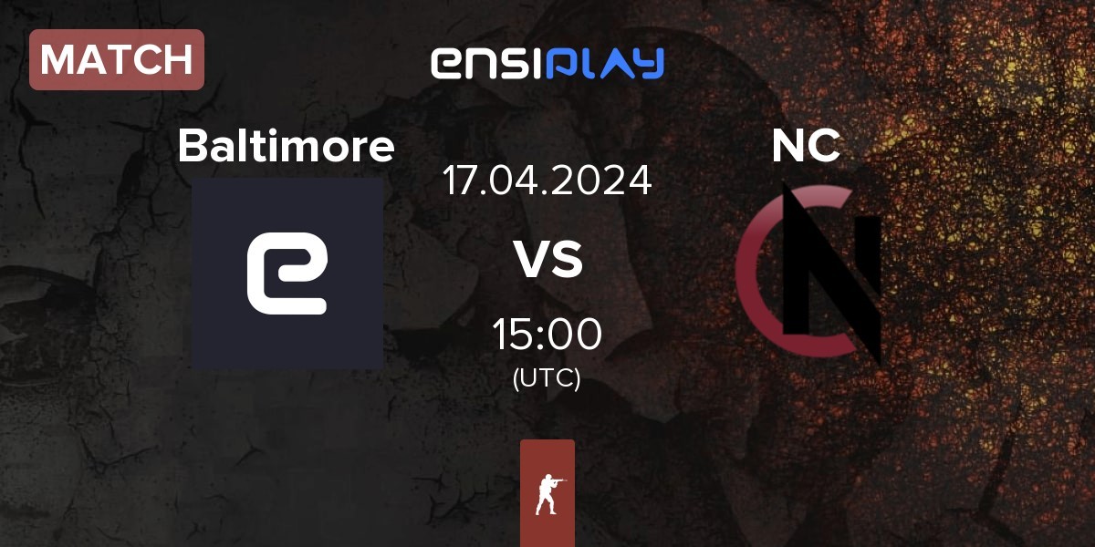 Match Baltimore vs NoChance NC | 17.04