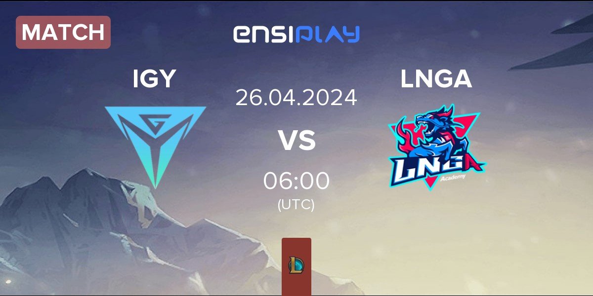 Match Invictus Gaming Young IGY vs LNG Academy LNGA | 26.04