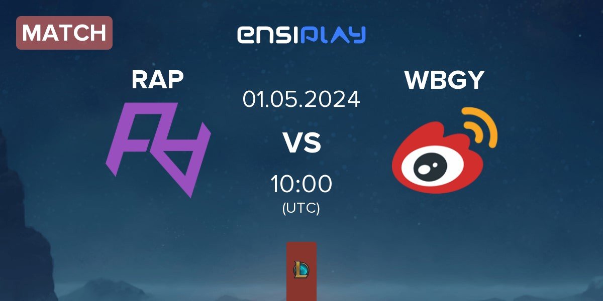 Match Rare Atom Period RAP vs Weibo Gaming Youth Team WBGY | 01.05