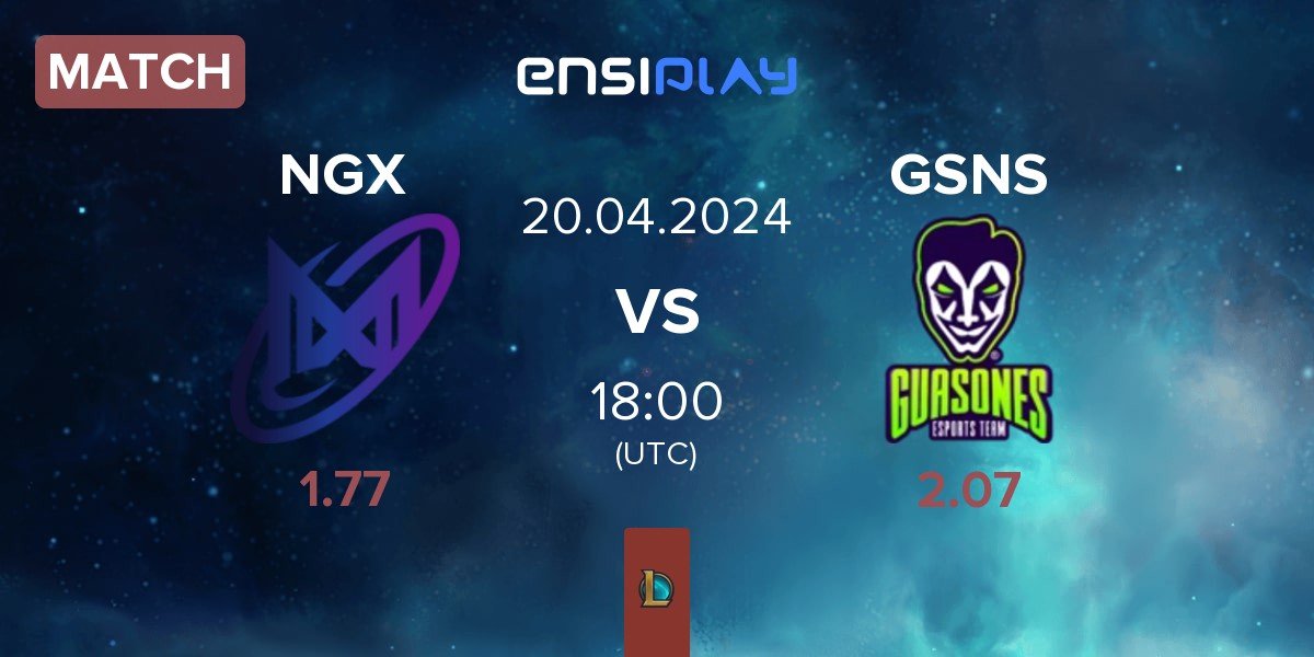 Match Nigma Galaxy NGX vs Guasones Team GSNS | 20.04