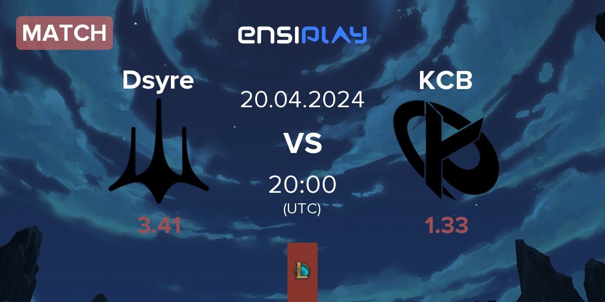 Match Dsyre Esports Dsyre vs Karmine Corp Blue KCB | 20.04