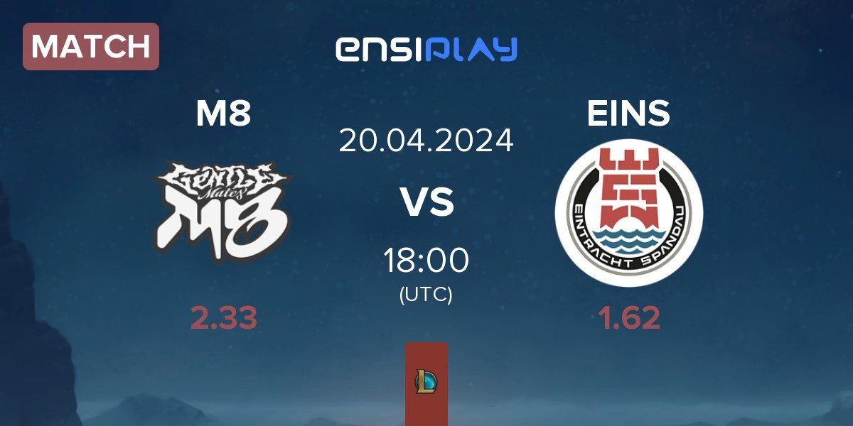 Match Gentle Mates M8 vs Eintracht Spandau EINS | 20.04