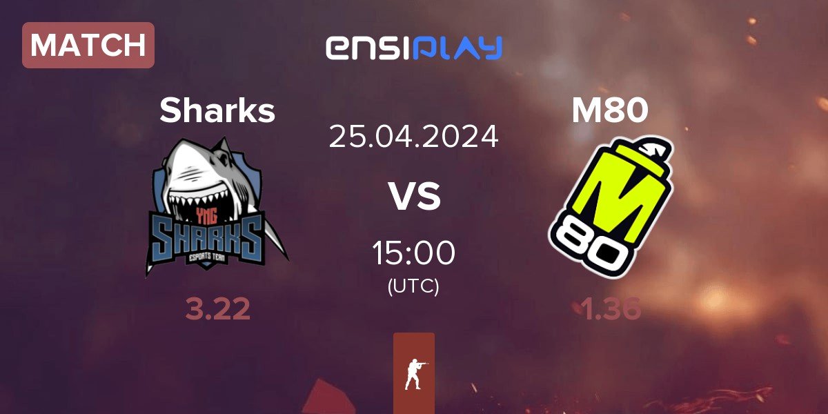 Match Sharks Esports Sharks vs M80 | 25.04