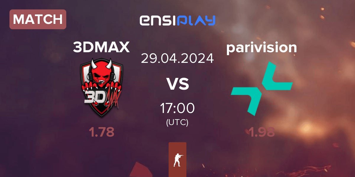 Match 3DMAX vs PARIVISION parivision | 29.04
