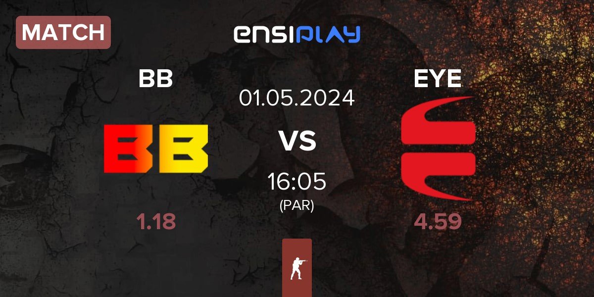 Match BetBoom BB vs EYEBALLERS EYE | 01.05