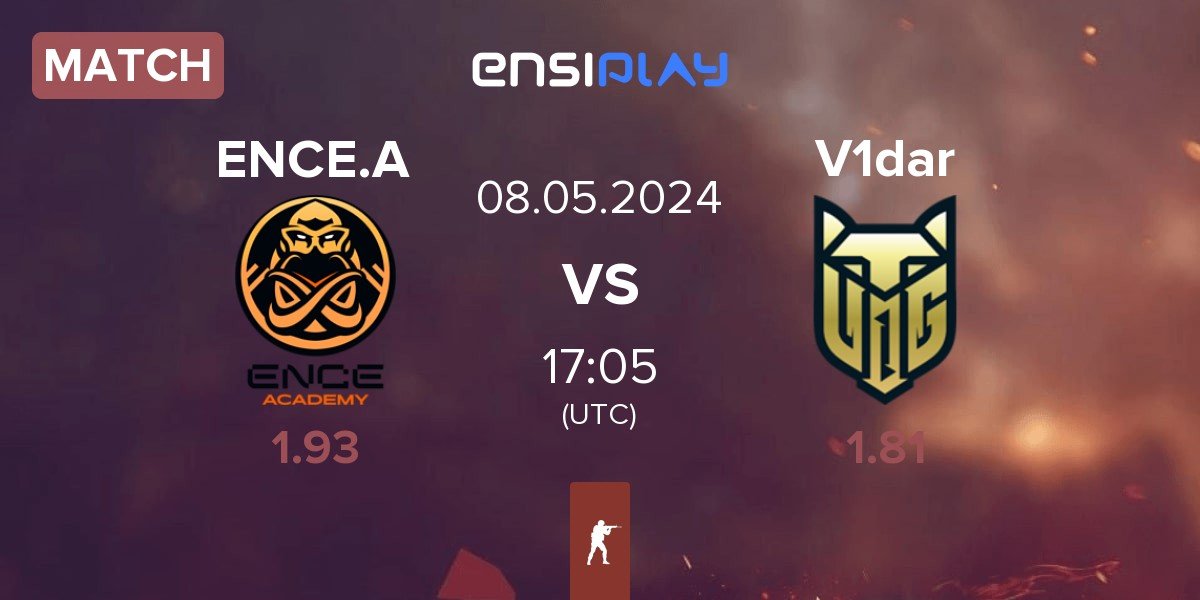 Match ENCE Academy ENCE.A vs V1dar Gaming V1dar | 08.05