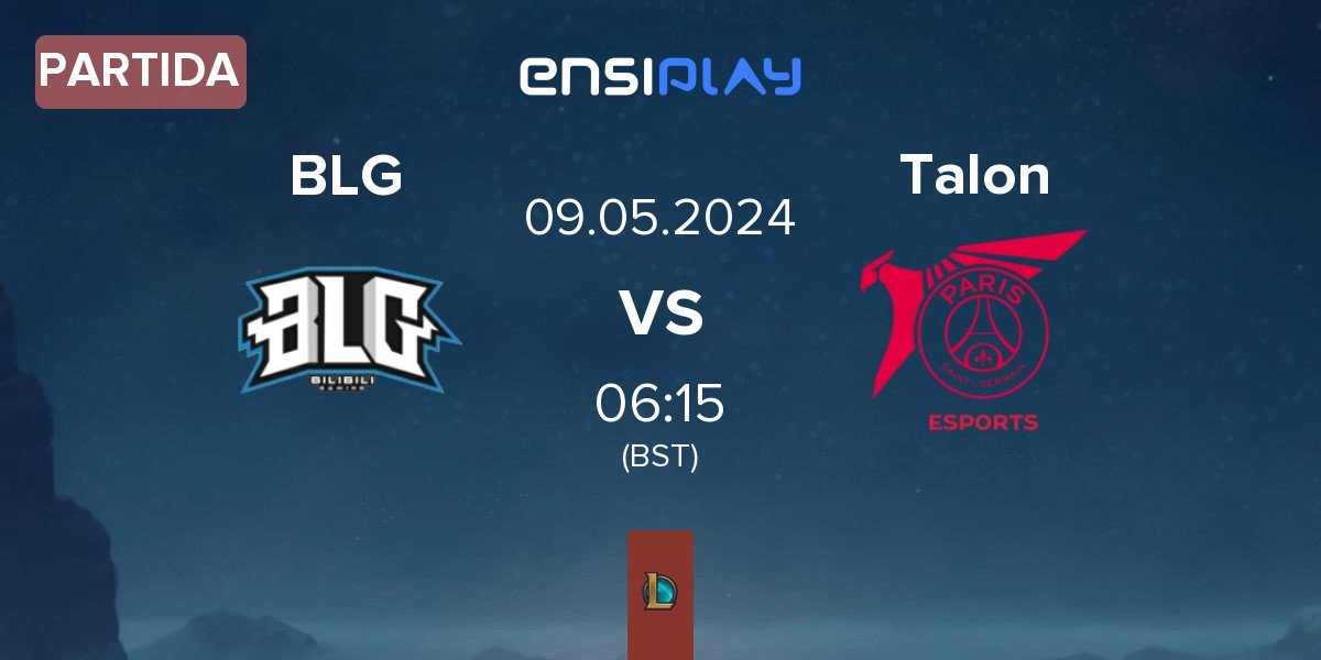 Partida Bilibili Gaming BLG vs PSG Talon Talon | 09.05