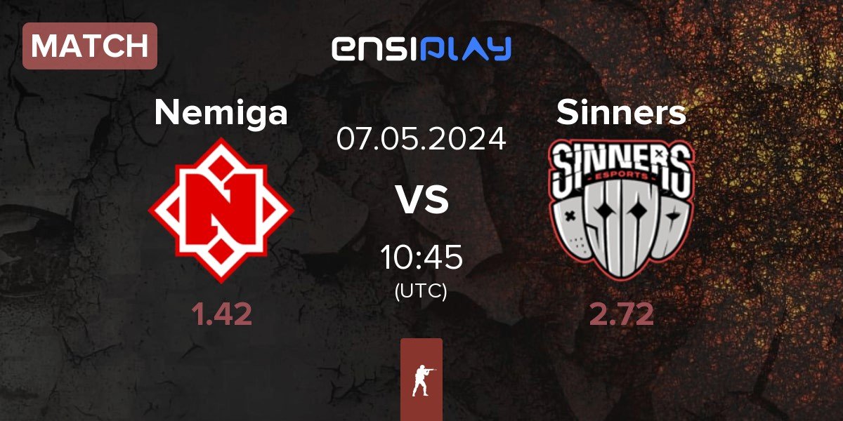 Match Nemiga Gaming Nemiga vs Sinners Esports Sinners | 07.05
