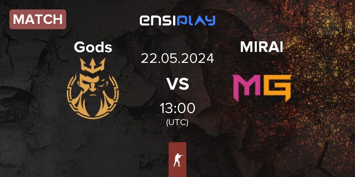 Match Gods Reign Gods vs MIRAI Gaming MIRAI | 22.05