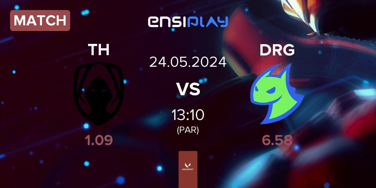 Match Team Heretics TH vs Dragon Ranger Gaming DRG | 24.05