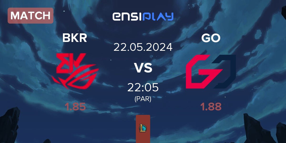 Match BK ROG Esports BKR vs Team GO GO | 22.05