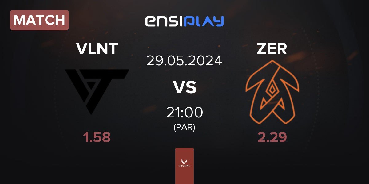 Match Valiant VLNT vs Zerance ZER | 29.05