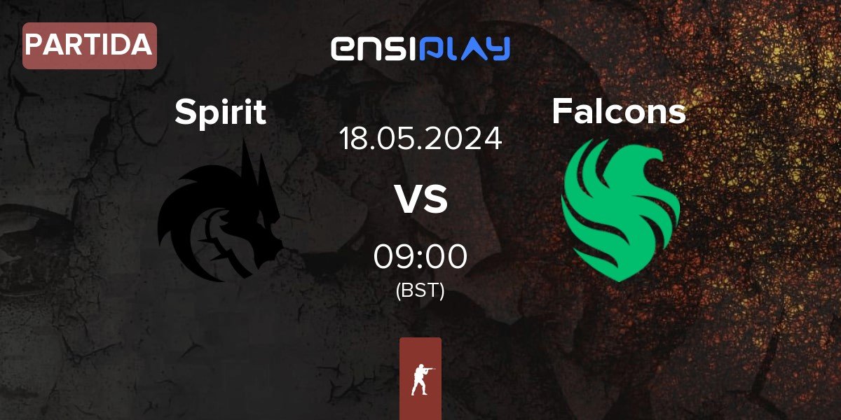 Partida Team Spirit Spirit vs Team Falcons Falcons | 18.05