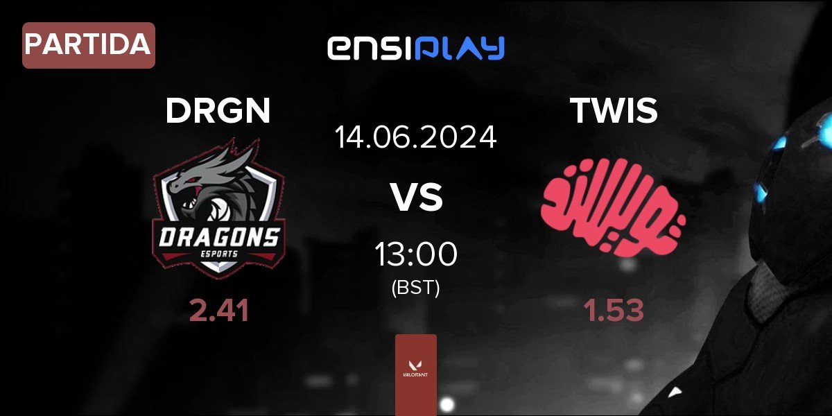 Partida Dragons Esports DRGN vs Twisted Minds TWIS | 14.06