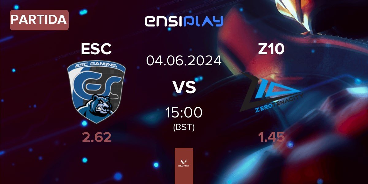 Partida ESC Gaming ESC vs Zero Tenacity Z10 | 04.06