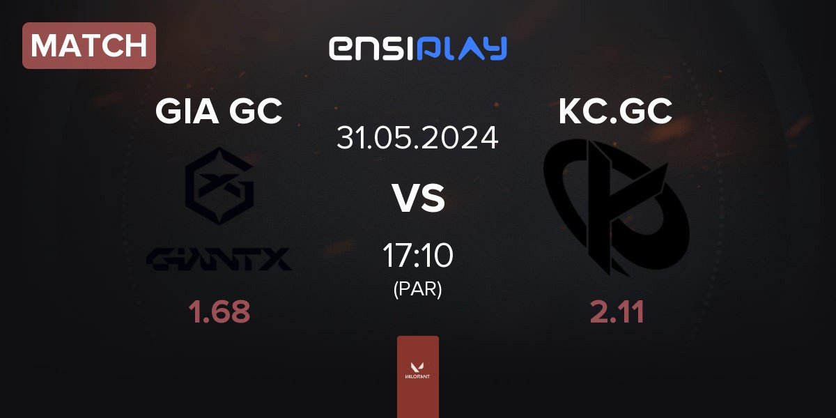 Match GIANTX GC GIA GC vs Karmine Corp GC KC.GC | 31.05