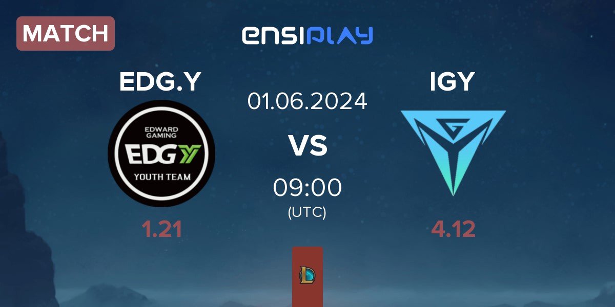 Match Edward Gaming Youth Team EDG.Y vs Invictus Gaming Young IGY | 01.06