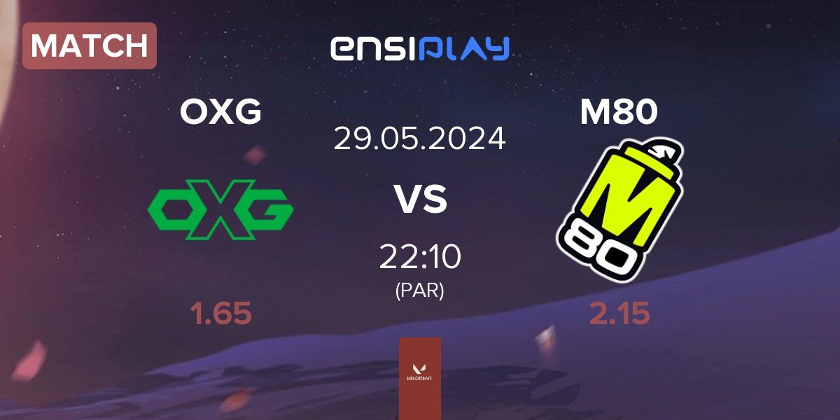 Match Oxygen Esports OXG vs M80 | 29.05