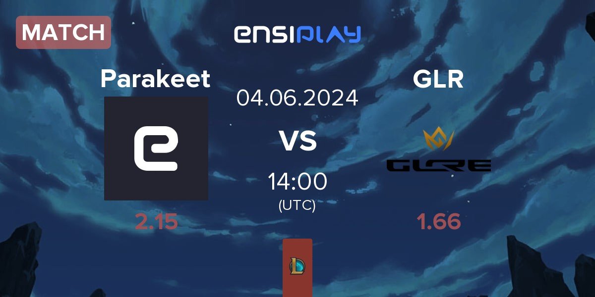 Match Parakeet Gaming PKG vs GLORE GLR | 04.06