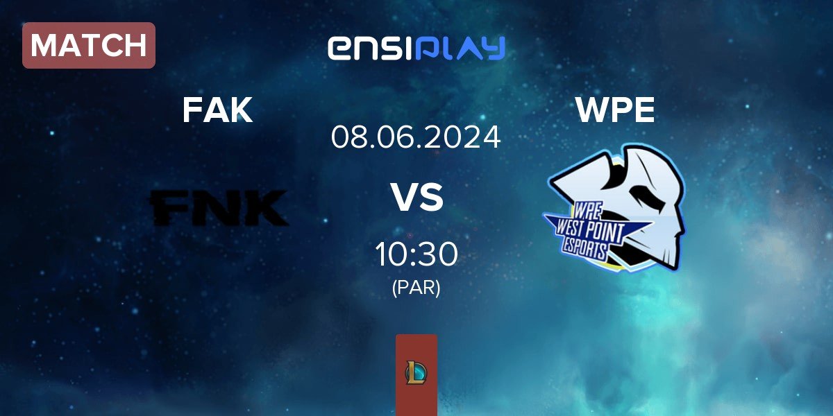 Match Frank Esports FAK vs West Point Esports WPE | 08.06