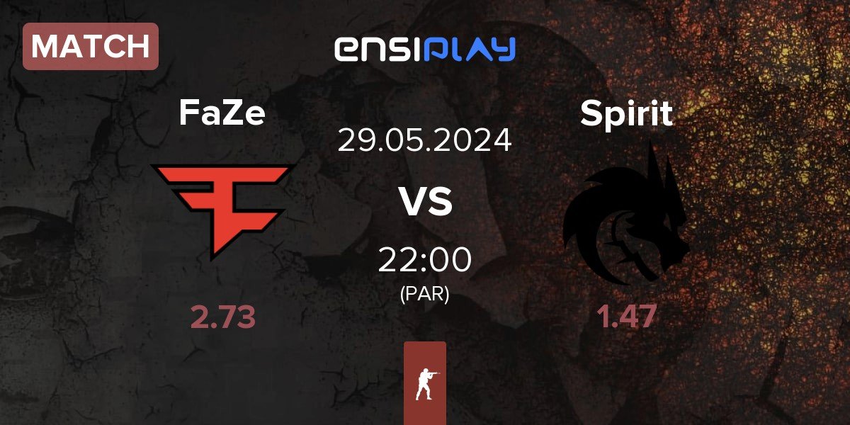 Match FaZe Clan FaZe vs Team Spirit Spirit | 29.05