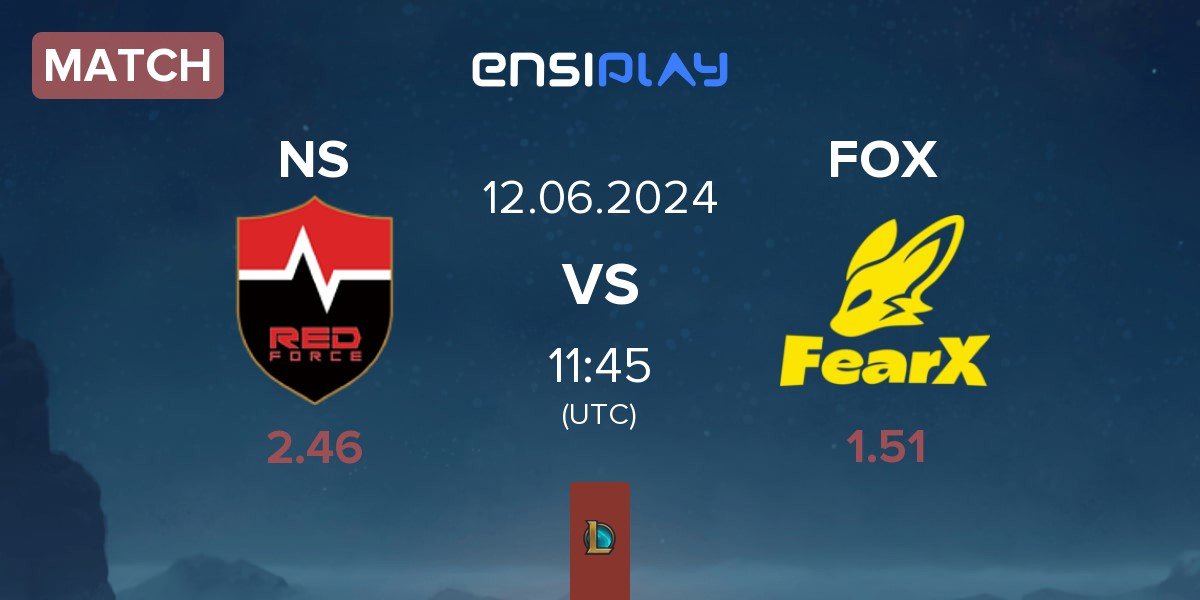 Match Nongshim RedForce NS vs FearX FOX | 12.06